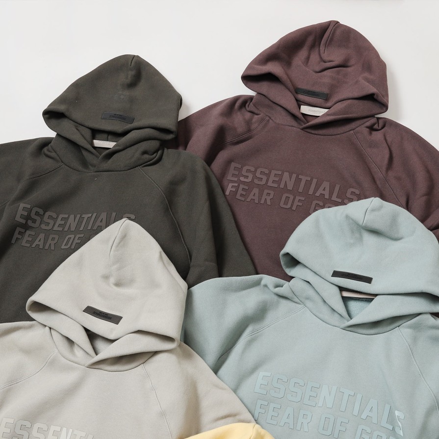 Clothing Fear Of God | Fear Of God Essentials Popover Hoodie