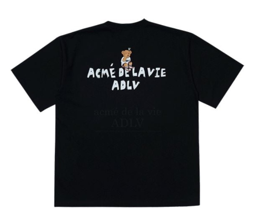 Clothing ADLV | Adlv Check Pants Bear Short Sleeve T-Shirt Tee