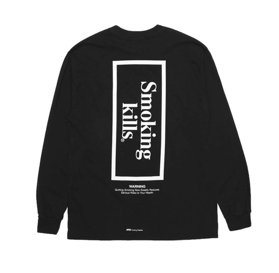 Clothing FR2 | #Fr2 S Oking Kills Box Logo Ls Tee Tshirt