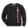 Clothing Champion | Champion Men'S Fleece Crew Vertical Logo Sweater