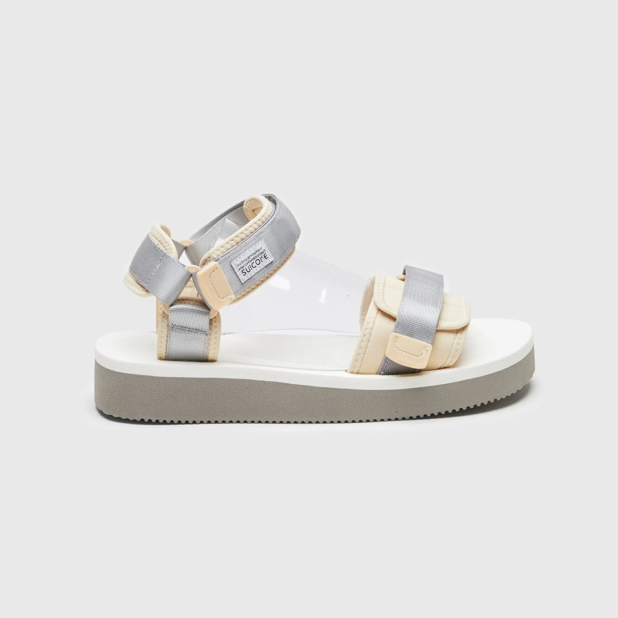 Footwear Suicoke | Suicoke Cel-Po Og-064Po [Sk23064Pogw] Beige And White