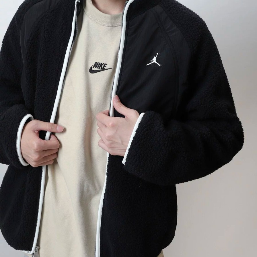 Clothing Nike | Nike Jordan Fleece Jacket [Dv1584-010] Black