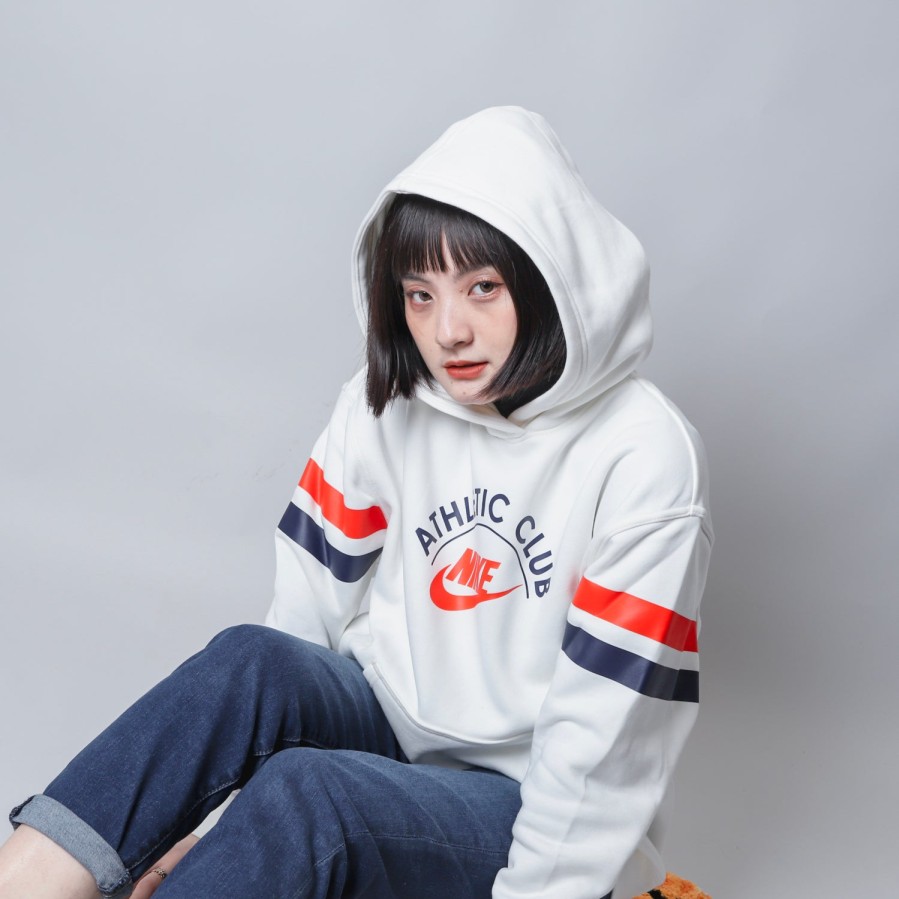 Clothing Nike | Nike Athletic Club Hoodie (Women'S) [Dq9147-133] White