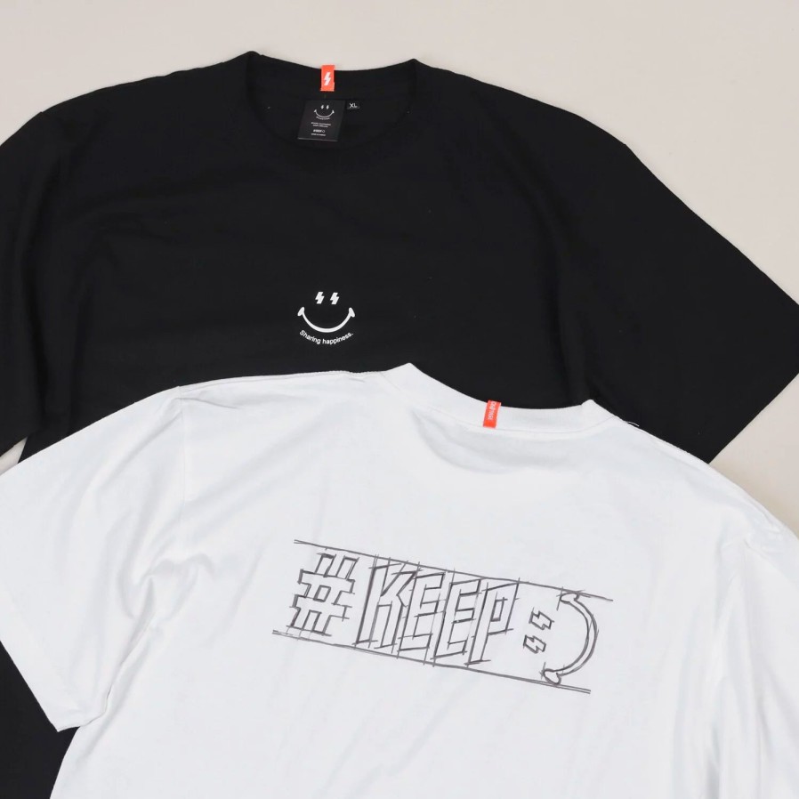 Clothing KICKSTAGE | Kickstage #Keep Smile Logo Tee [Ks103]