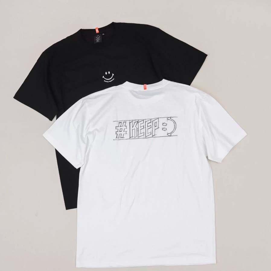 Clothing KICKSTAGE | Kickstage #Keep Smile Logo Tee [Ks103]