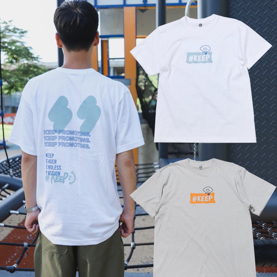 Clothing KICKSTAGE | Kickstage #Keep Bubble Cloud Smile Tee [Ks172]