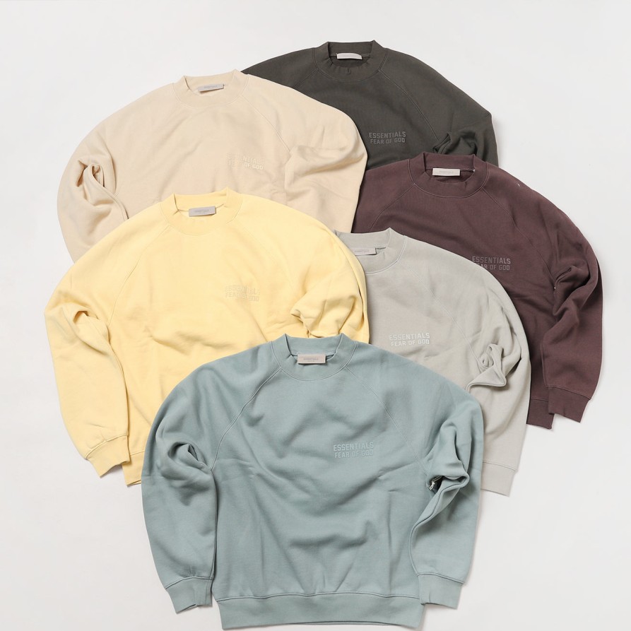 Clothing Fear Of God | Fear Of God Essentials Crewneck Sweatshirt [192Bt22204]