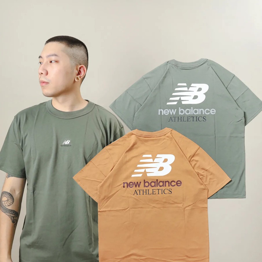 Clothing New Balance | New Balance Athletics Remastered Graphic Cotton Jersey [Amt31504Don] [Amt31504Tob]