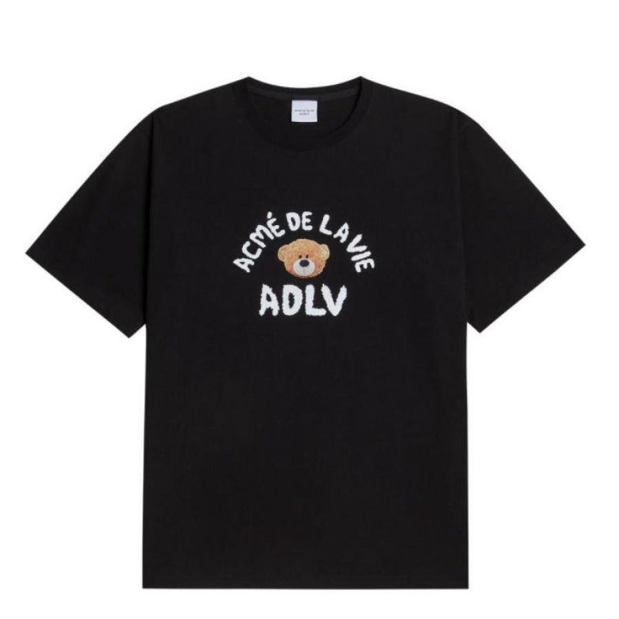 Clothing ADLV | Adlv Teddy Bear T-Shirt Tee Black (Directly From Korea)