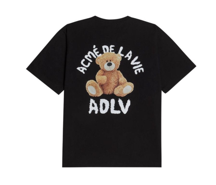 Clothing ADLV | Adlv Teddy Bear T-Shirt Tee Black (Directly From Korea)