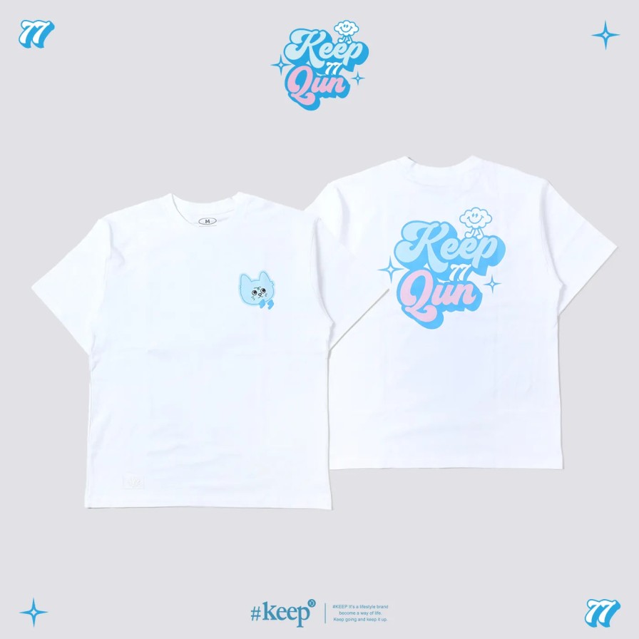 Clothing KICKSTAGE | Kickstage #Keep X Qun Lightning Cat Tee [Ks179] White