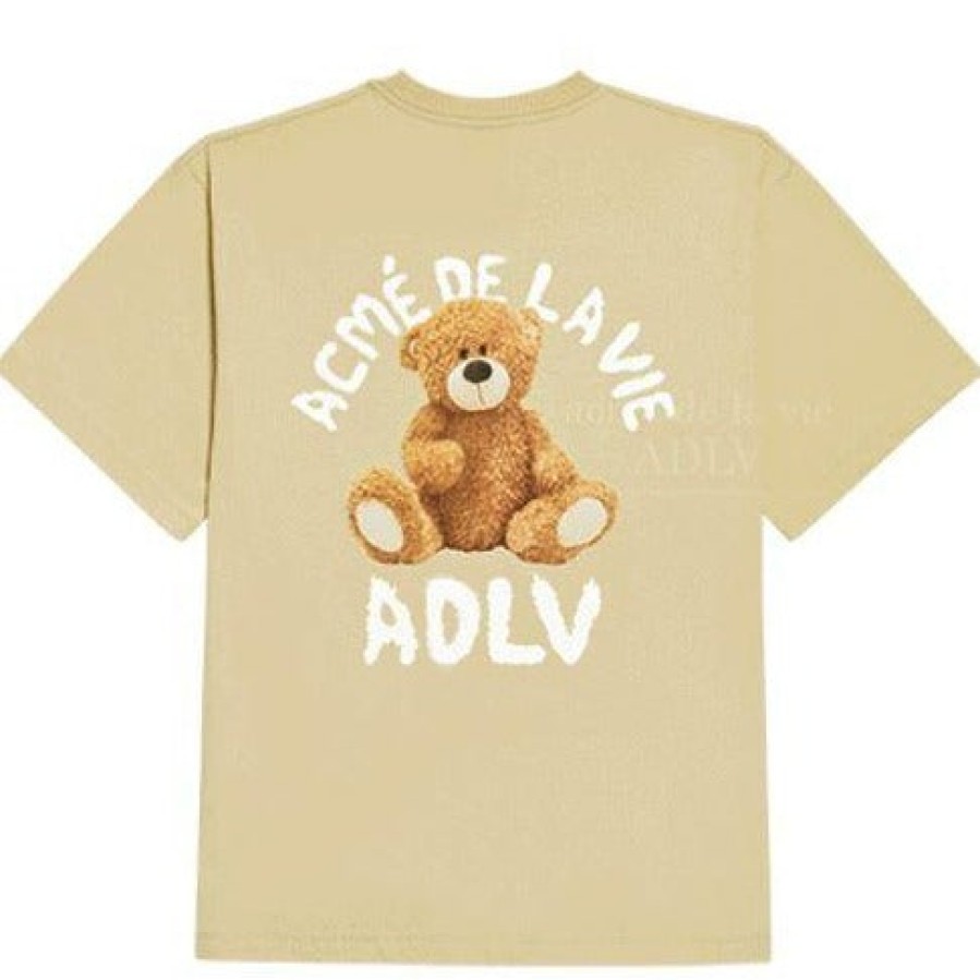 Clothing ADLV | Adlv Teddy Bear T-Shirt Tee Beige (Directly From Korea)