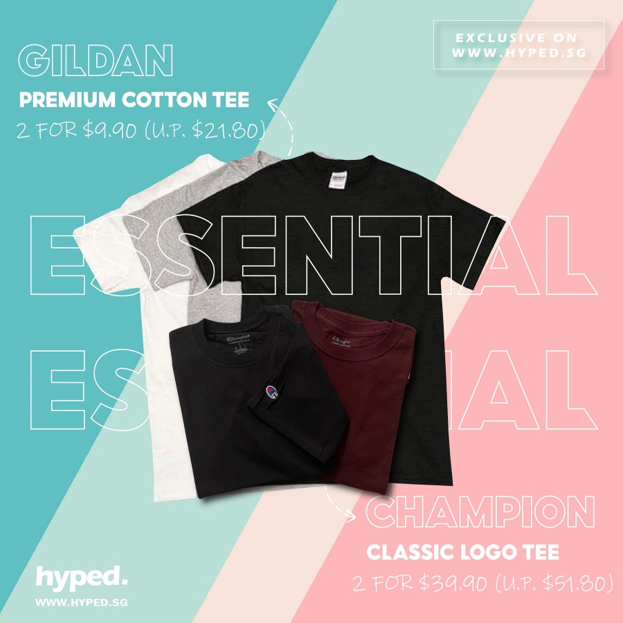 Clothing GILDAN | [Limited Promo] Essential Tee Bundle (Gildan/Champion)