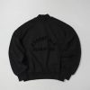 Clothing Fear Of God | Fear Of God Essentials Logo Crewneck Sweater [192Sp232040F] Black