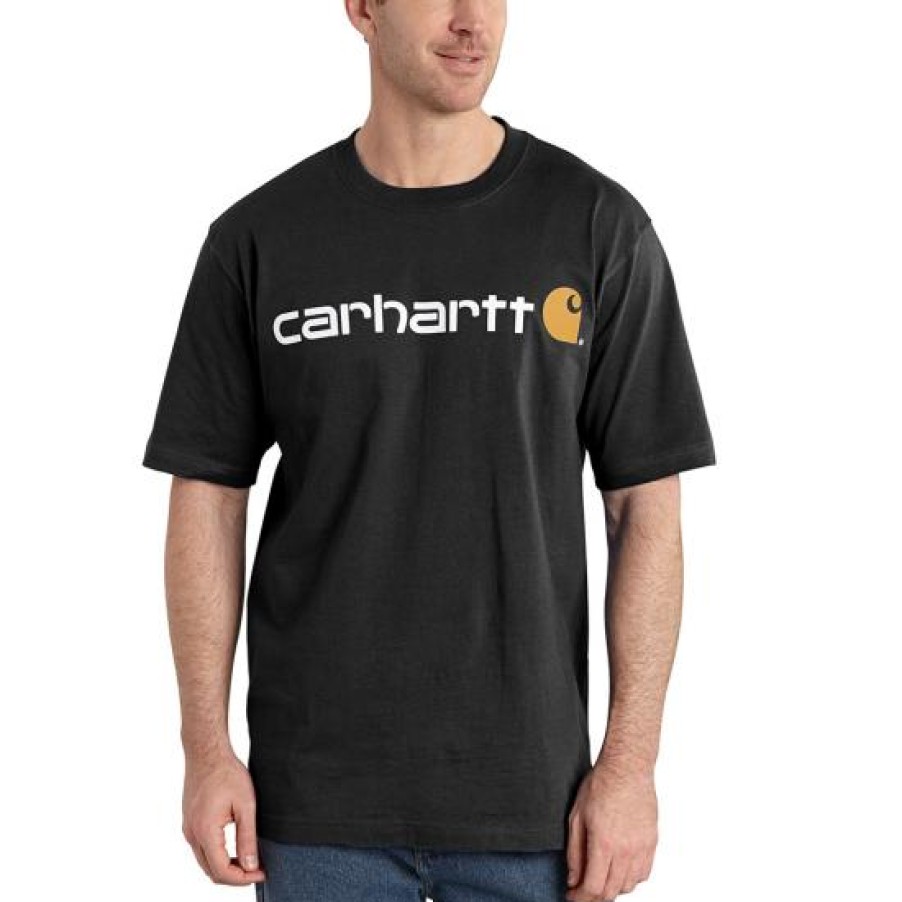 Clothing Carhartt | Carhartt Short-Sleeve Logo T-Shirt Tee K195