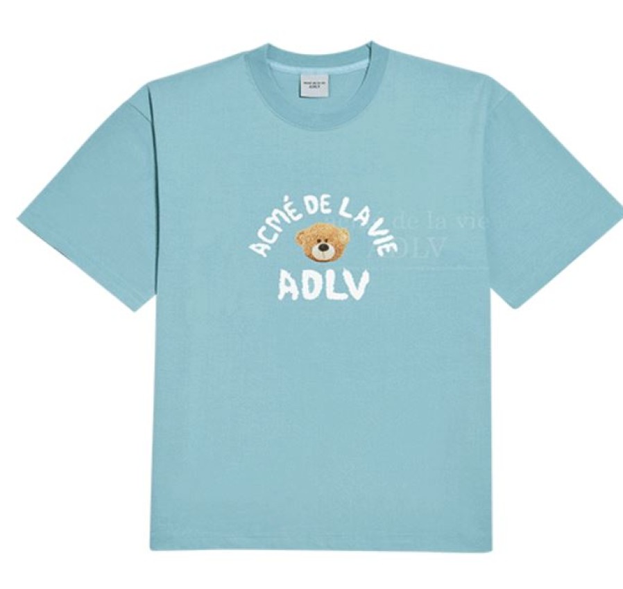 Clothing ADLV | Adlv Teddy Bear T-Shirt Tee Sky Blue (Directly From Korea)