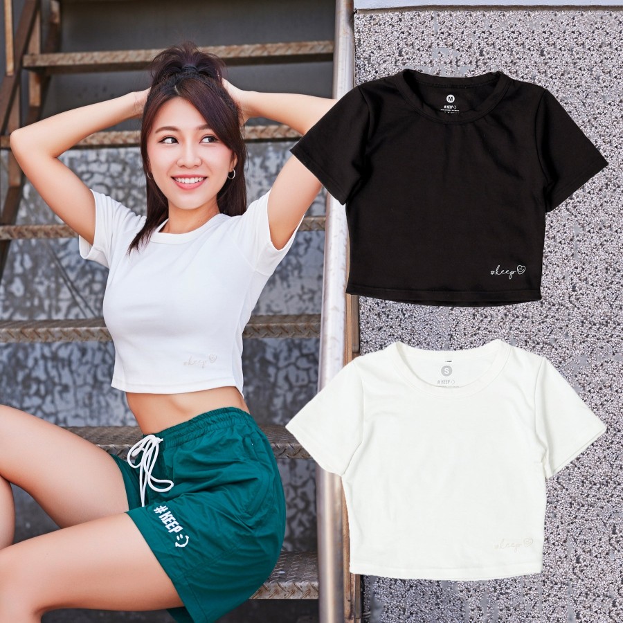 Clothing KICKSTAGE | Kickstage #Keep Crop Top [Ks126]